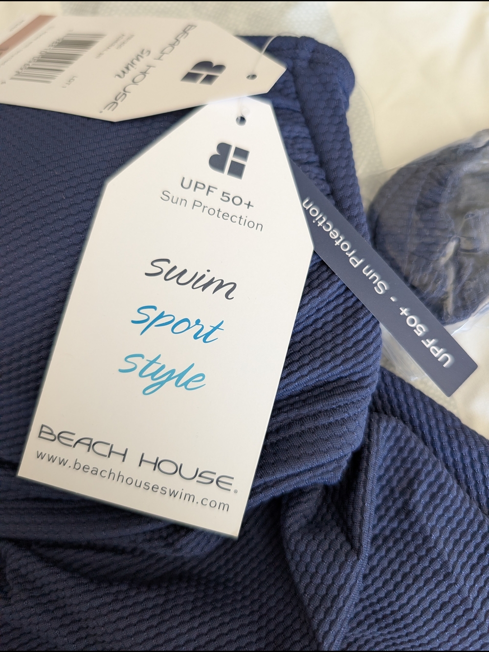 Beach House Womens 12 Strapless Swim Top Blue NWT Beach Vacation Pool Summer - Picture 6 of 6